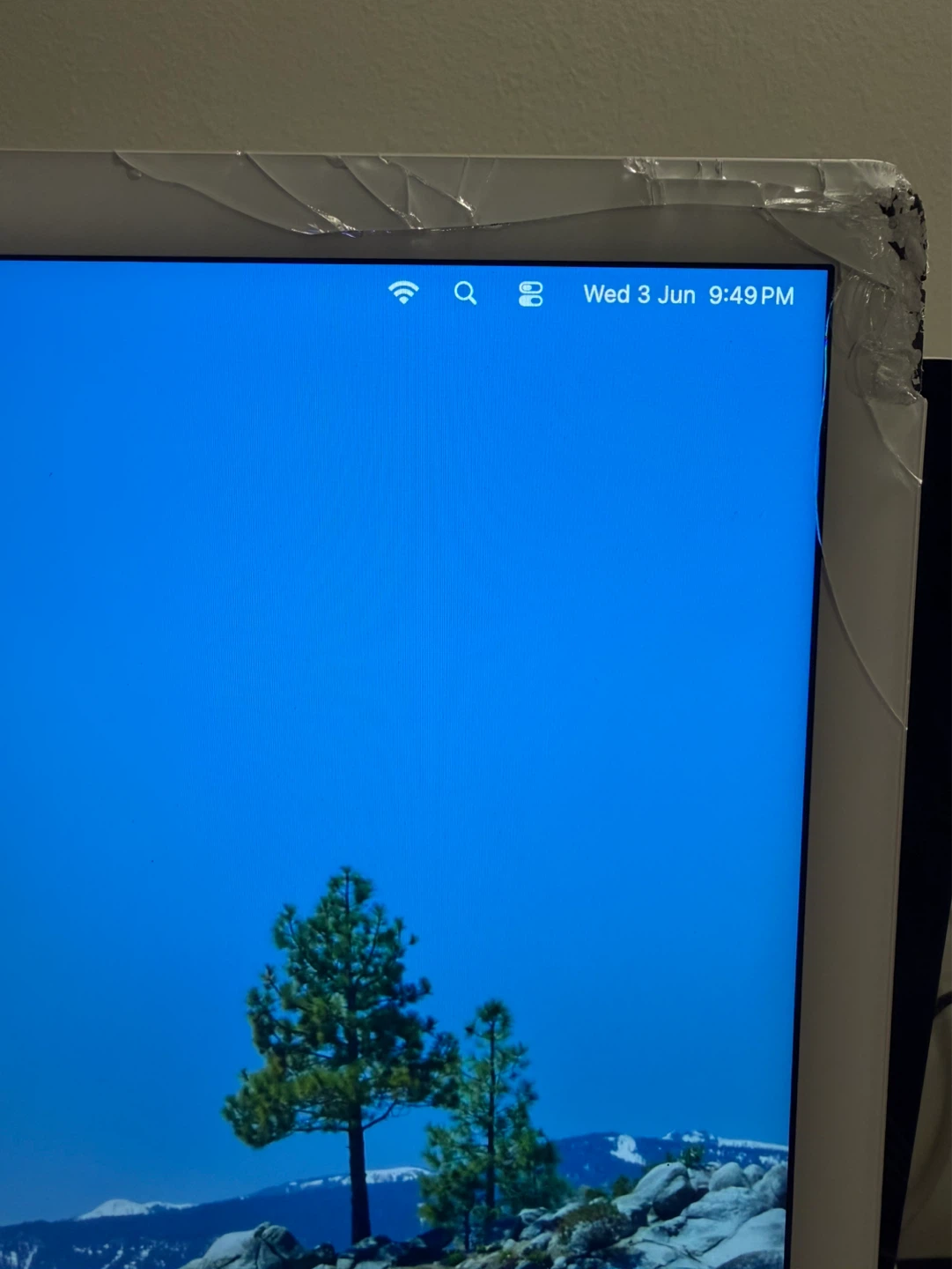 Apple iMac 24” M1 8GB 512GB Silver 2021 A2438 CRACKED BEZEL READ - photo 2