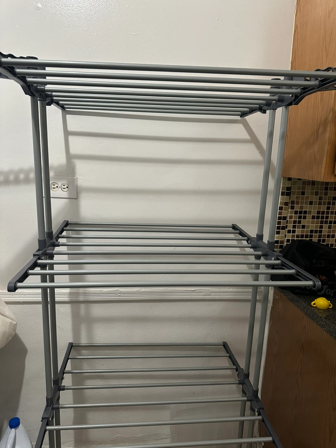 3-Tier Drying Rack with Hanging Hooks - photo 3