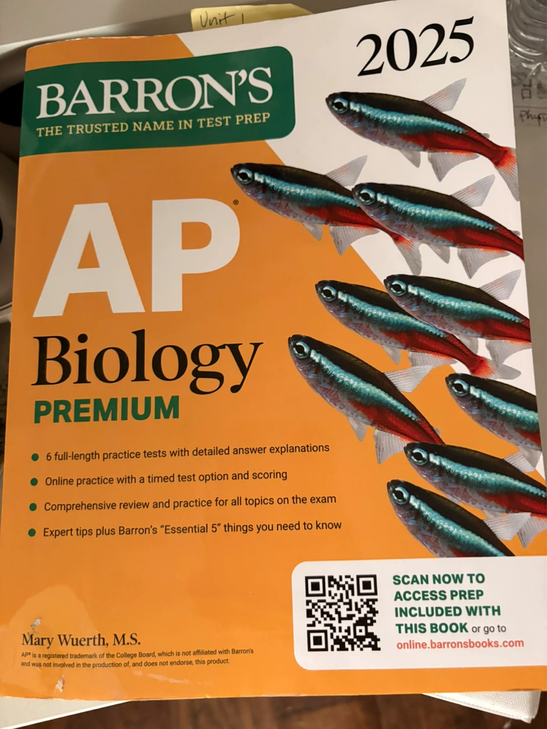 Barron’s Premium Biology 2025 Prep Book with Practice Tests