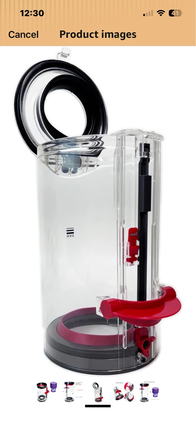 Dyson V10 Large Dust Bin and Filter Set - photo 3