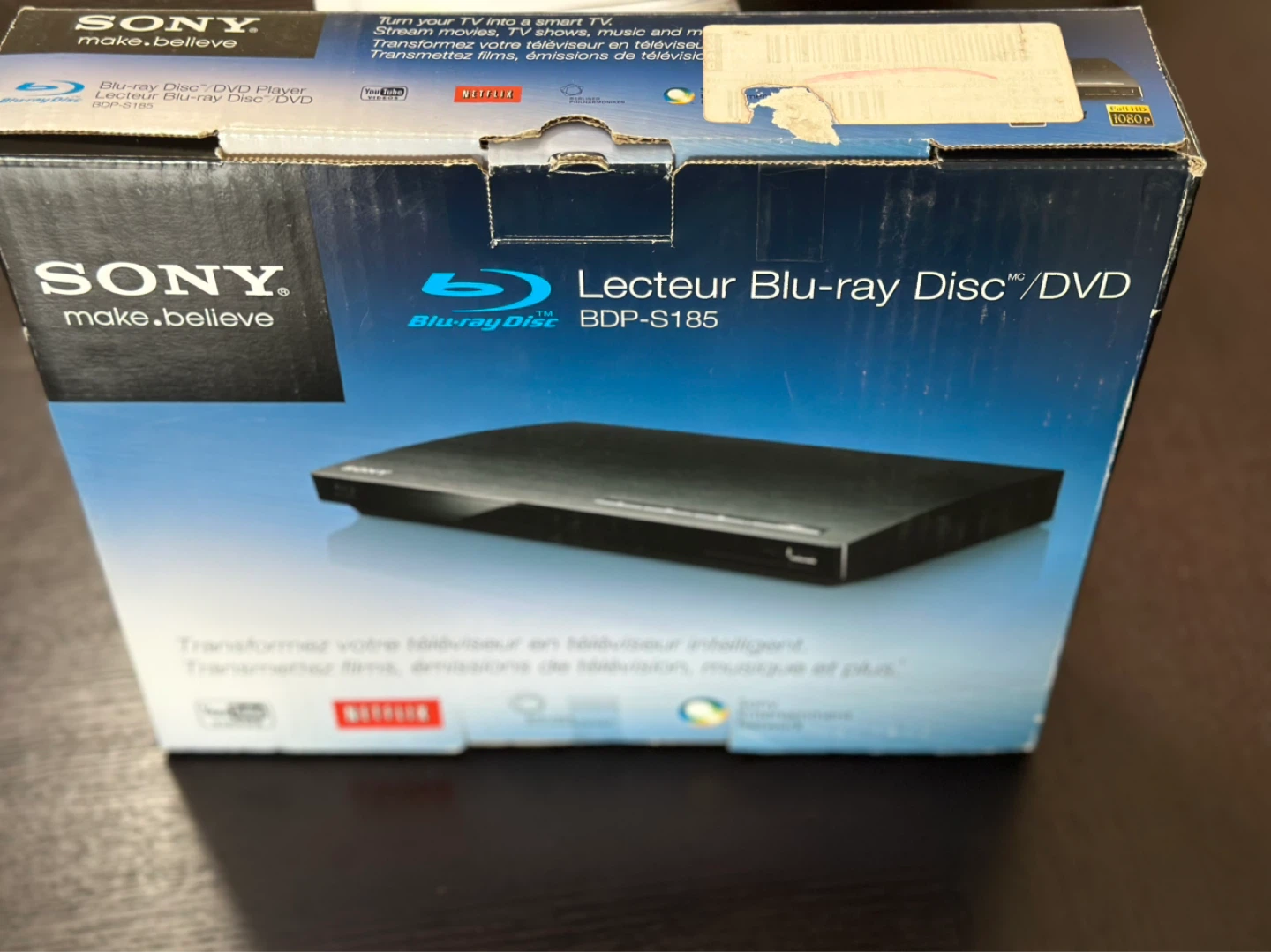 Sony Blu-ray Disc/DVD Player BDP-S185