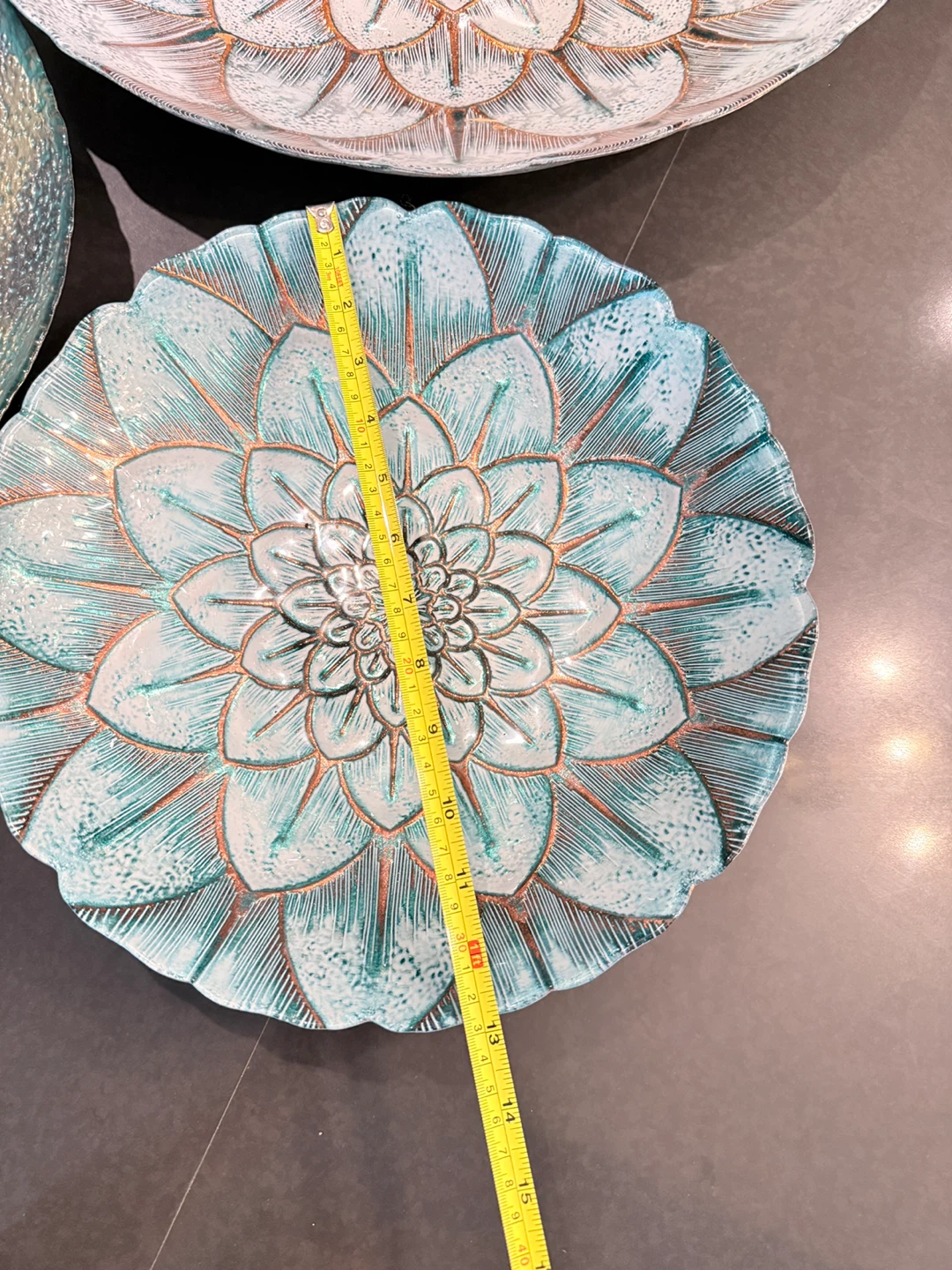 Decorative Glass Bowl and Plates Set - photo 4