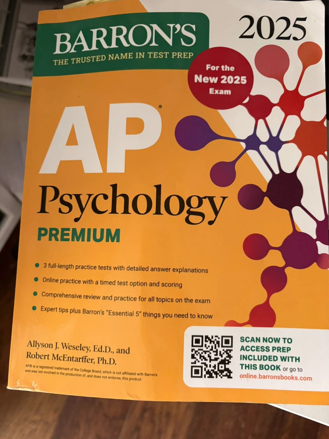 Barron’s AP Psychology 2025 Test Prep