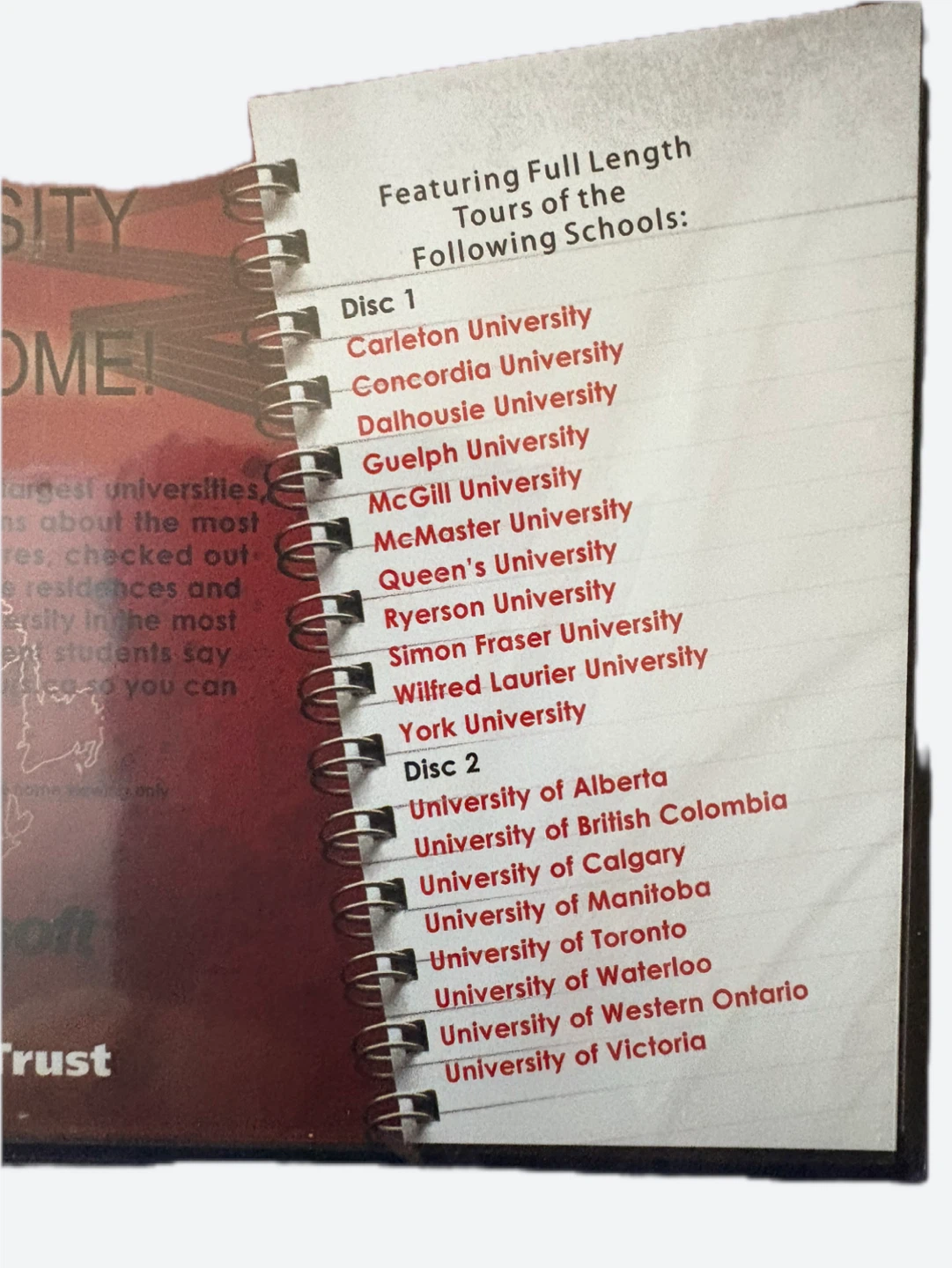 DVD Tours of Canadian Universities - photo 2