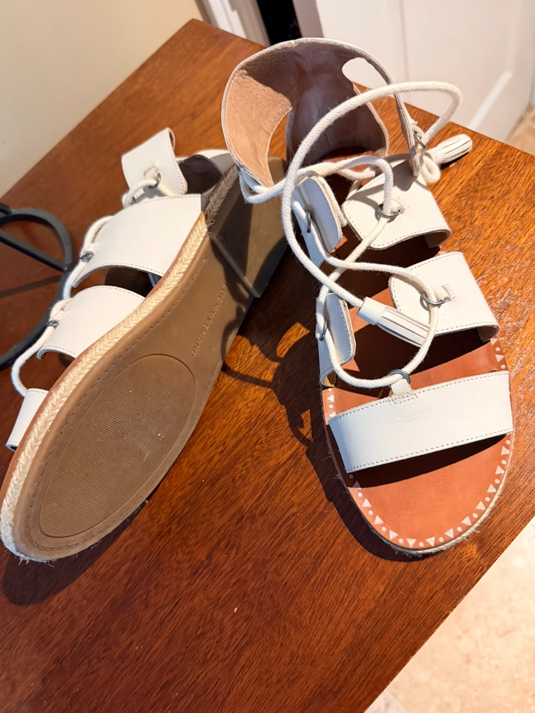 Lucky Brand White Gladiator Sandals - photo 2
