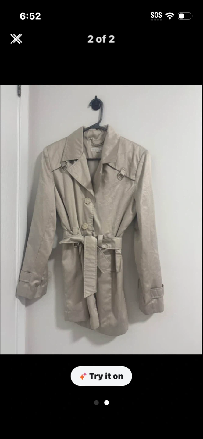 Silver Jean Co. Trench Coat - photo 2