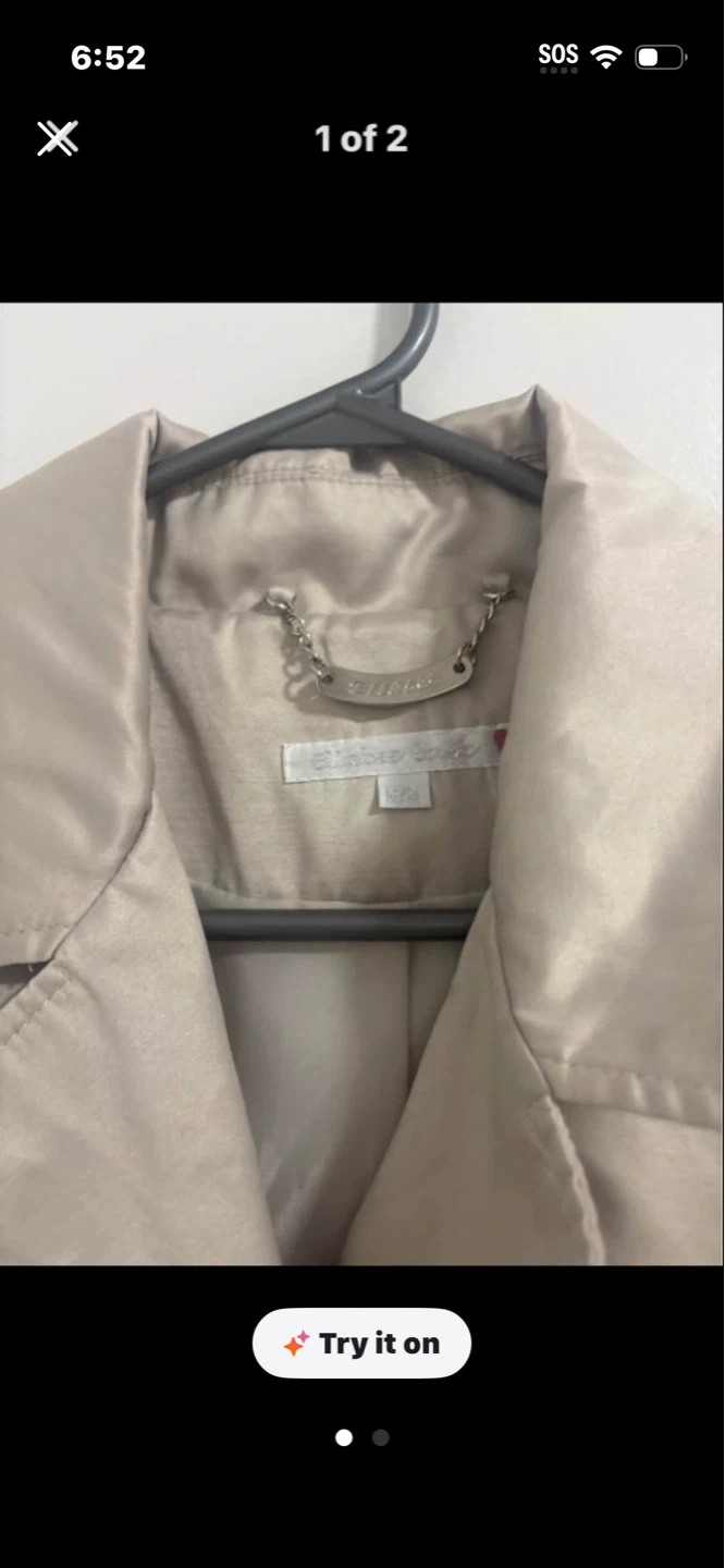 Silver Jean Co. Trench Coat