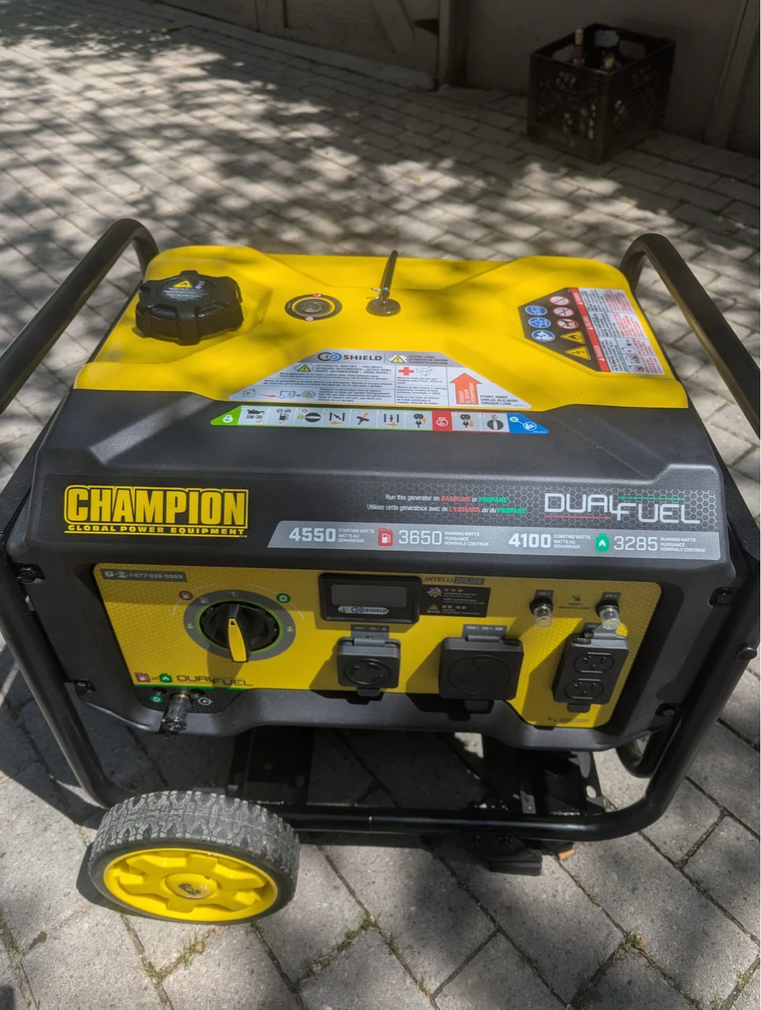 Champion Dual Fuel Generator 4550 Starting Watts - photo 5