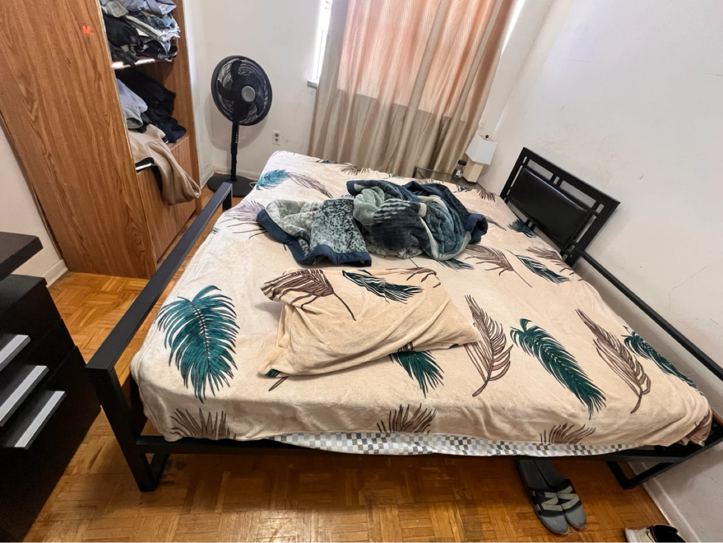 Twin Bed Frame with Mattress and cover - photo 2