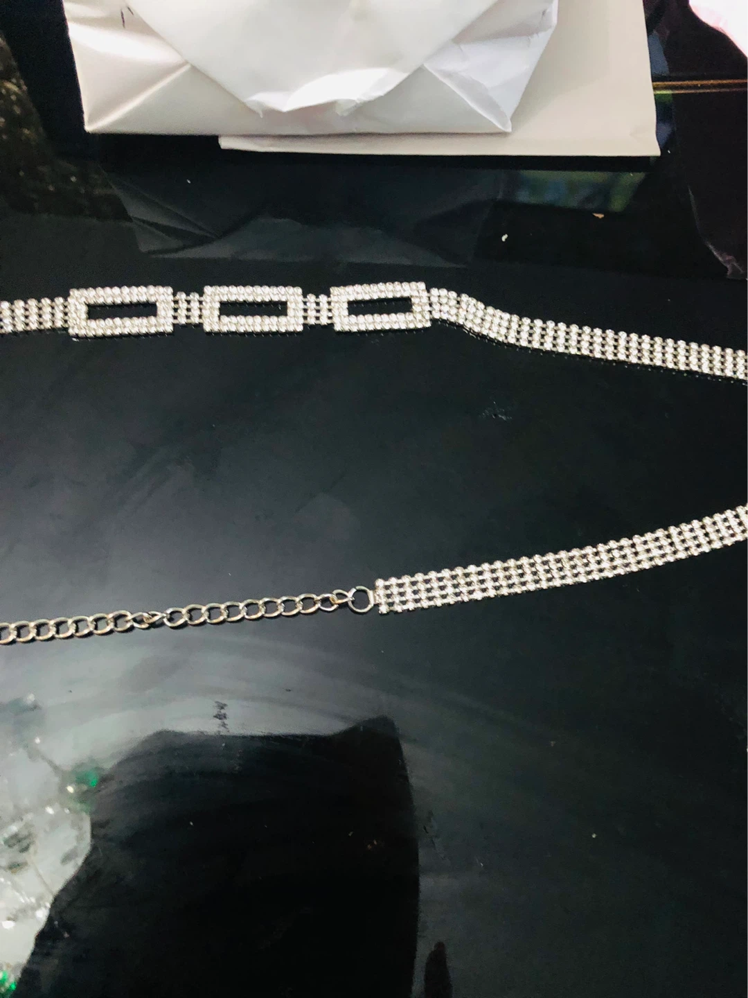 Sparkly Rhinestone Chain Belt