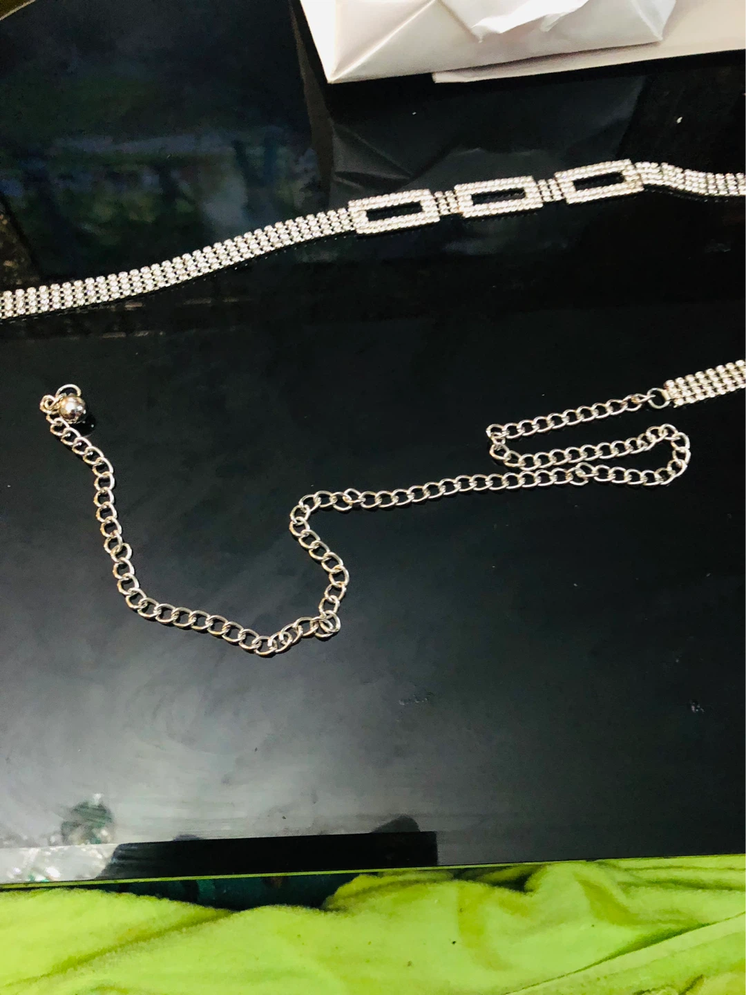 Sparkly Rhinestone Chain Belt - photo 3