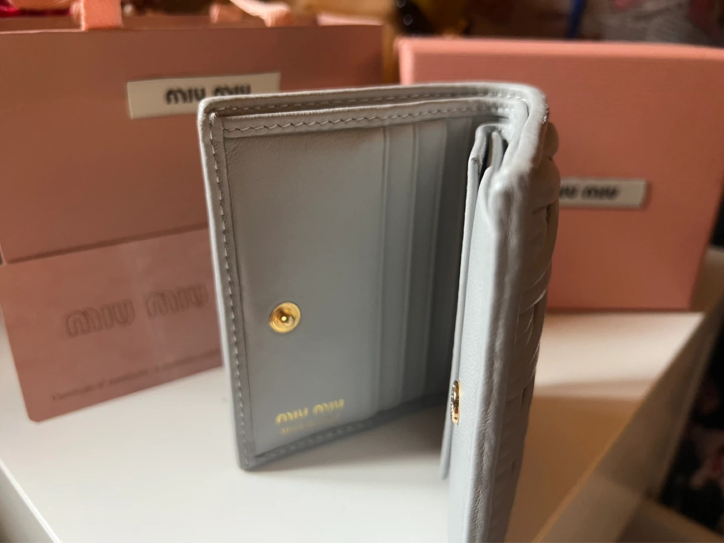 Blue Miu Miu Wallet - photo 3
