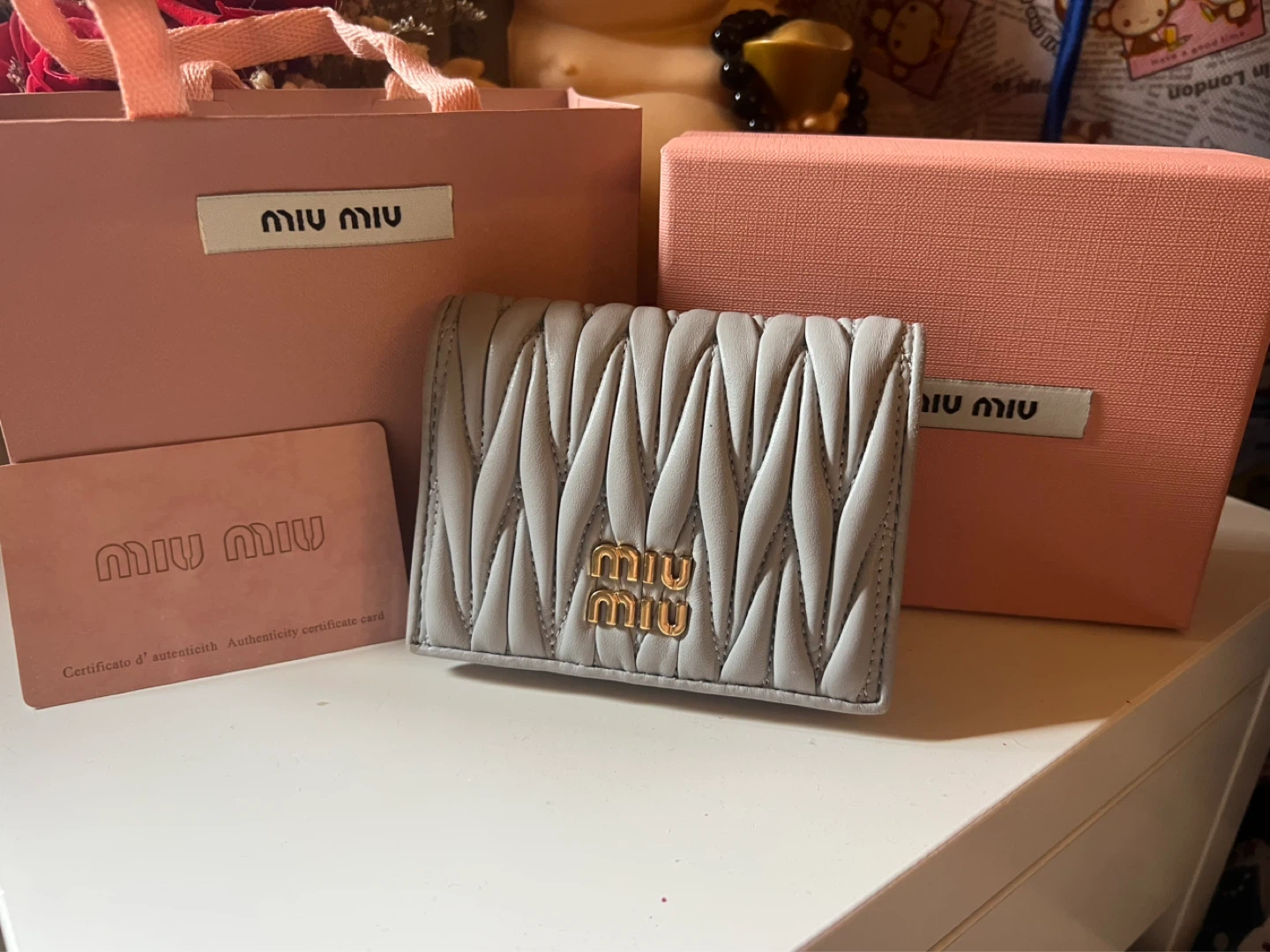 Blue Miu Miu Wallet