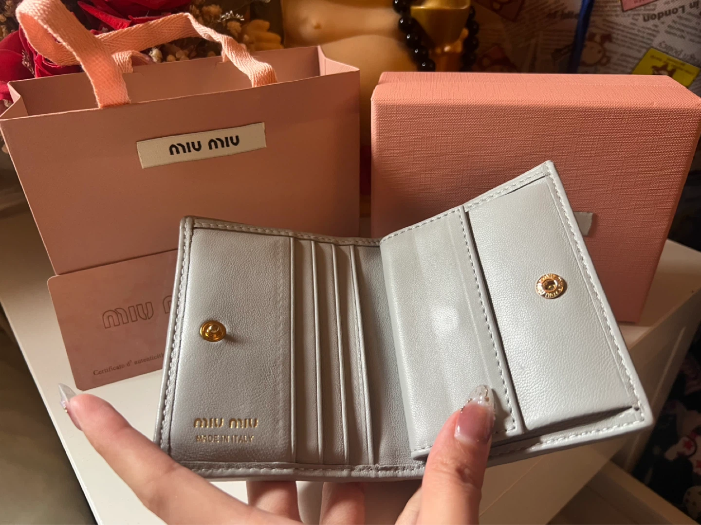 Blue Miu Miu Wallet - photo 2