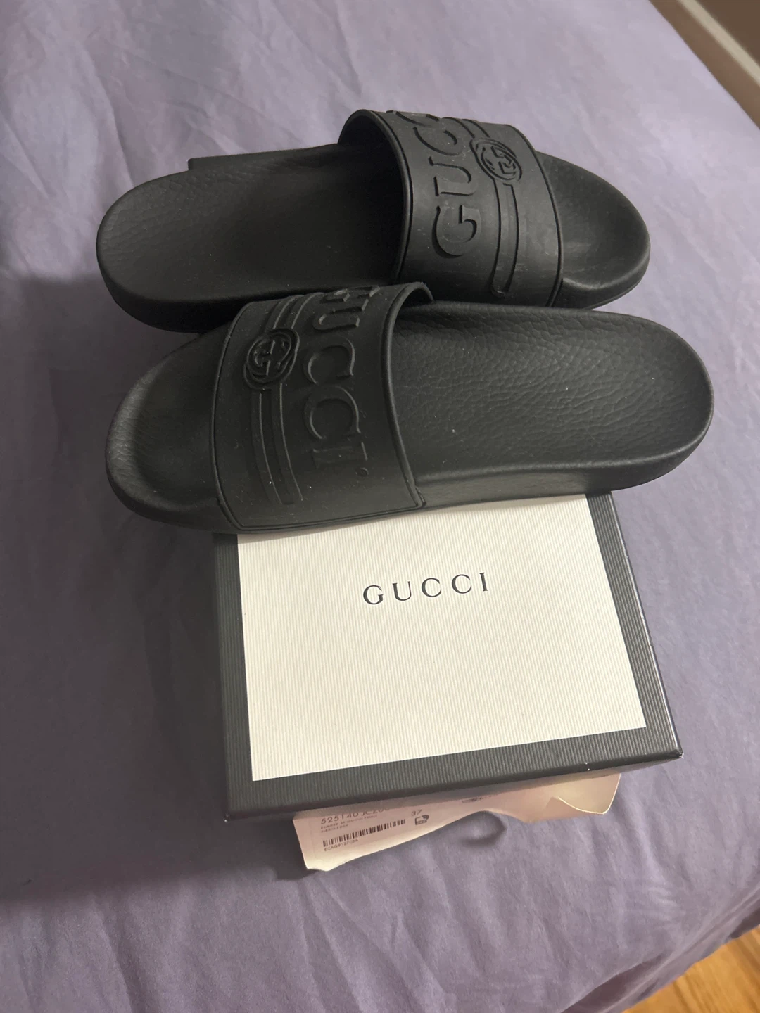 Gucci Rubber Slide Sandals