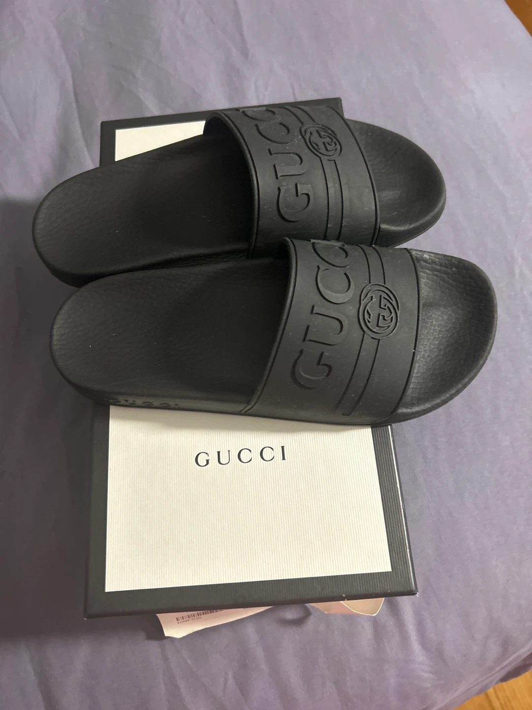 Gucci Rubber Slide Sandals - photo 2