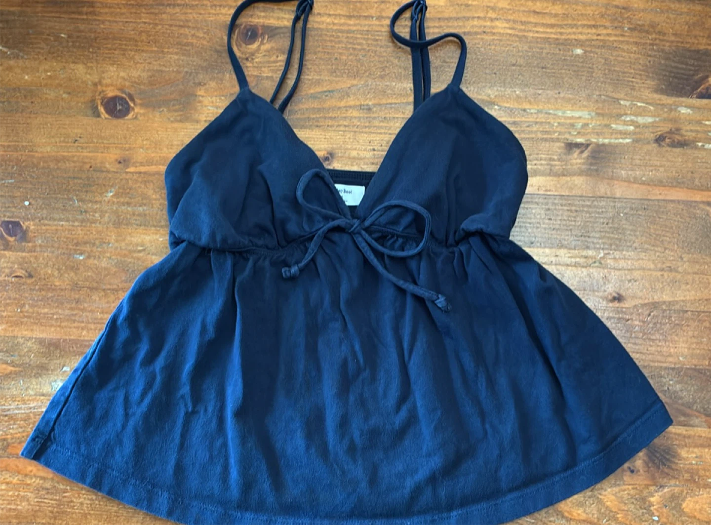 Aritzia Sunday Best Navy Blue Tank Top 2XS