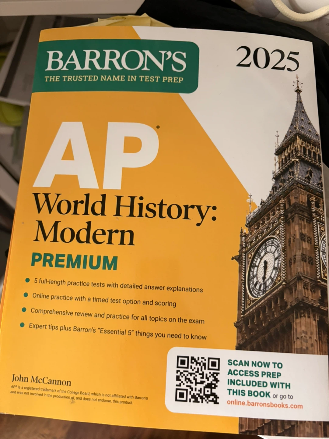 Barron's AP World History: Modern Premium 2025