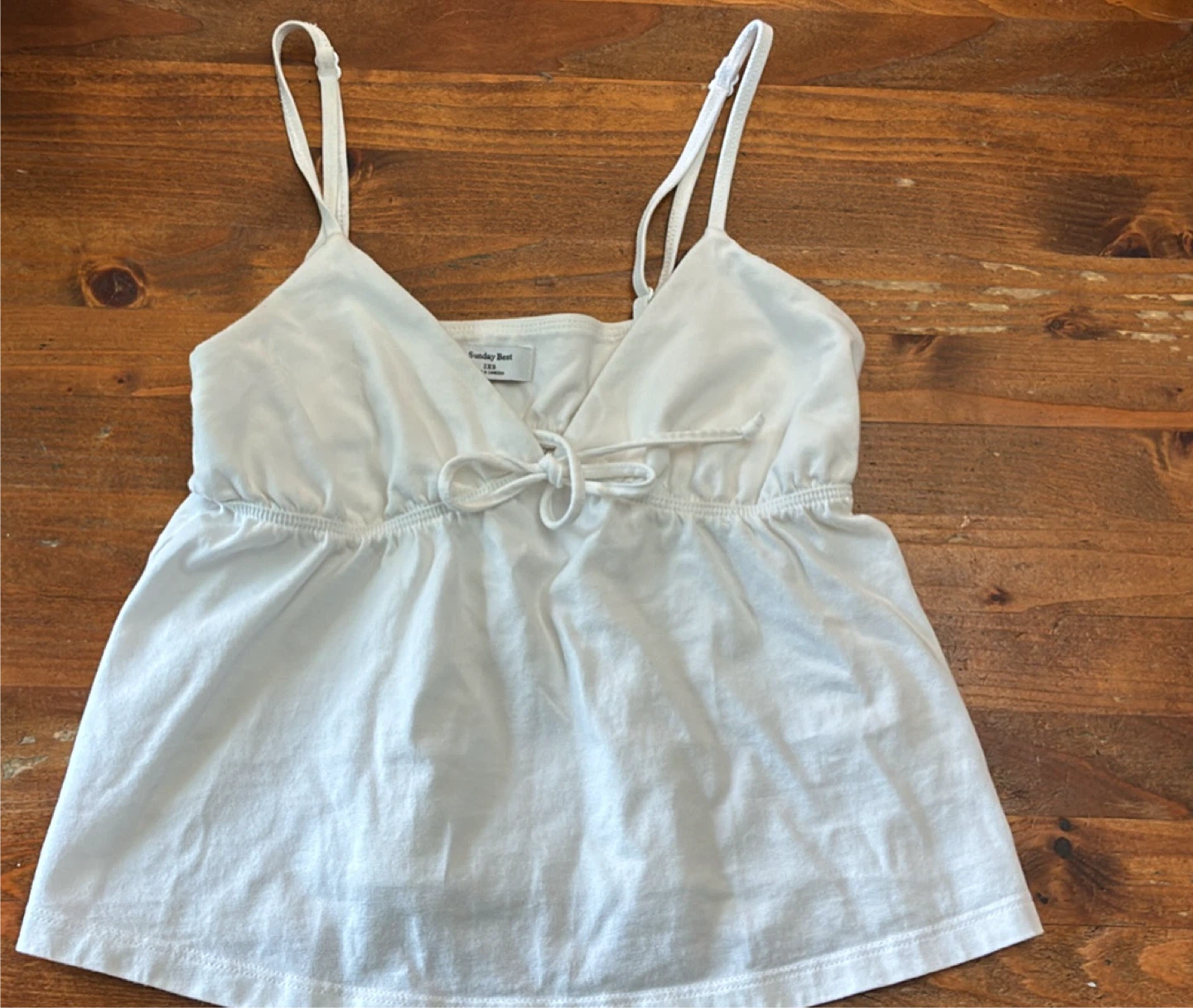 Aritzia Sunday Best White Camisole Tank Top