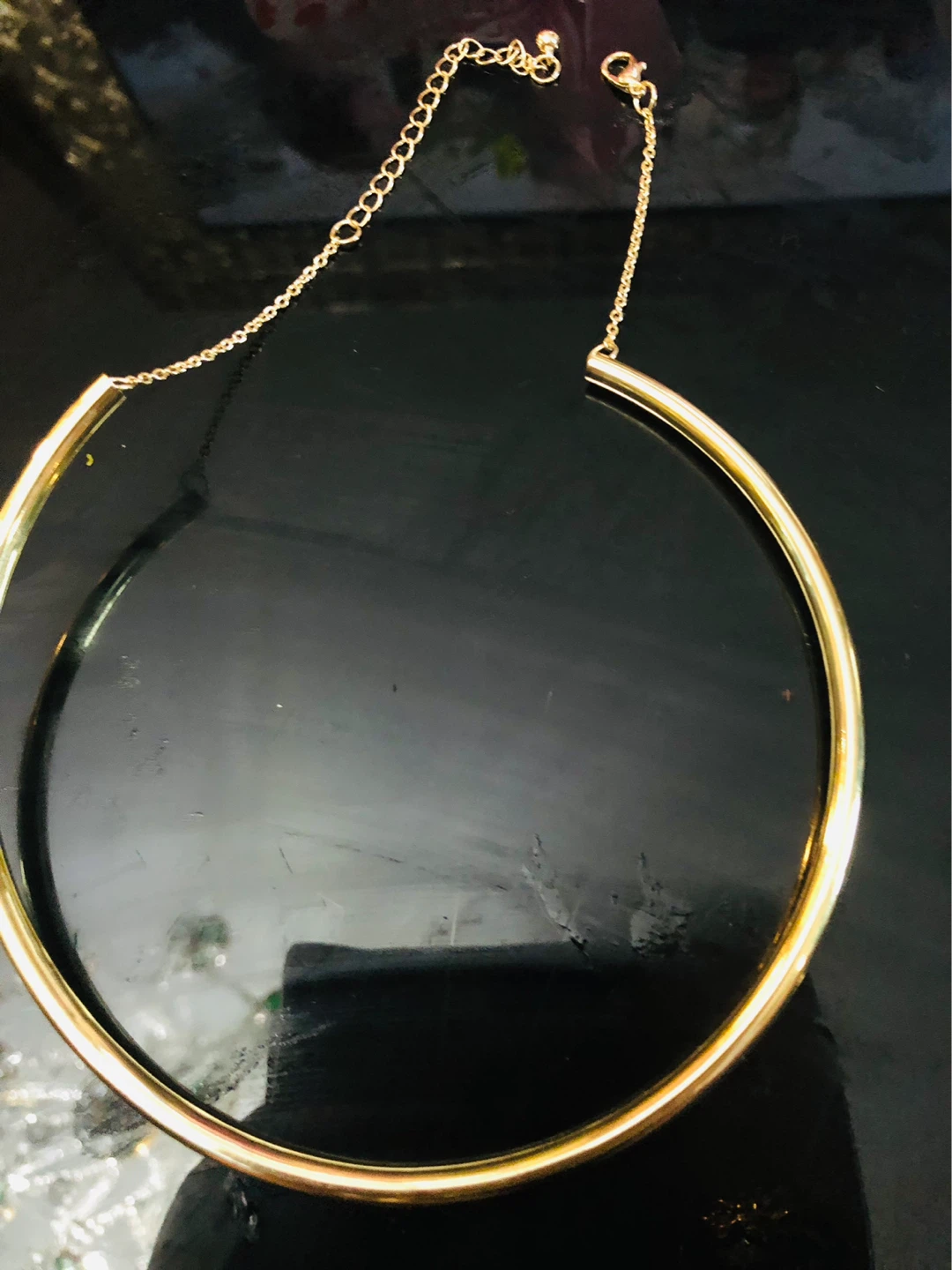 Dolman Gold Tone Choker Necklace just brought from Italy - photo 2