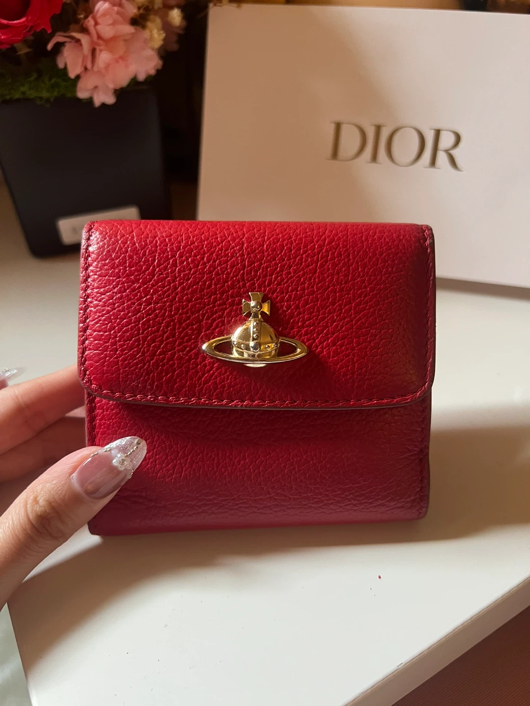 Vivienne Westwood bifold Wallet red