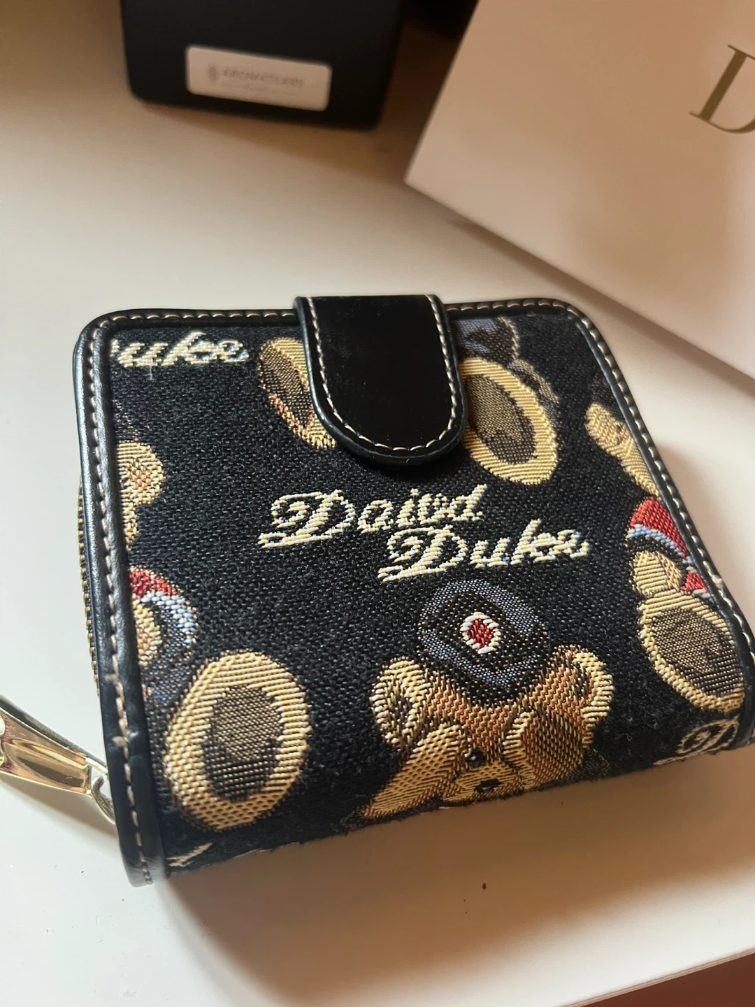 Teddy bear bifold, wallet, coin purse