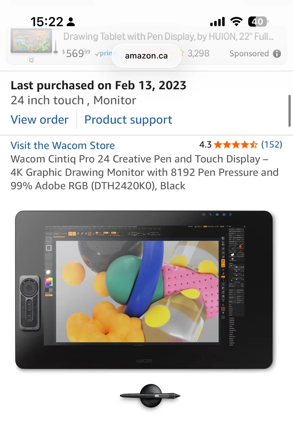 Wacom Cintiq Pro 24 Creative Pen Display - photo 2