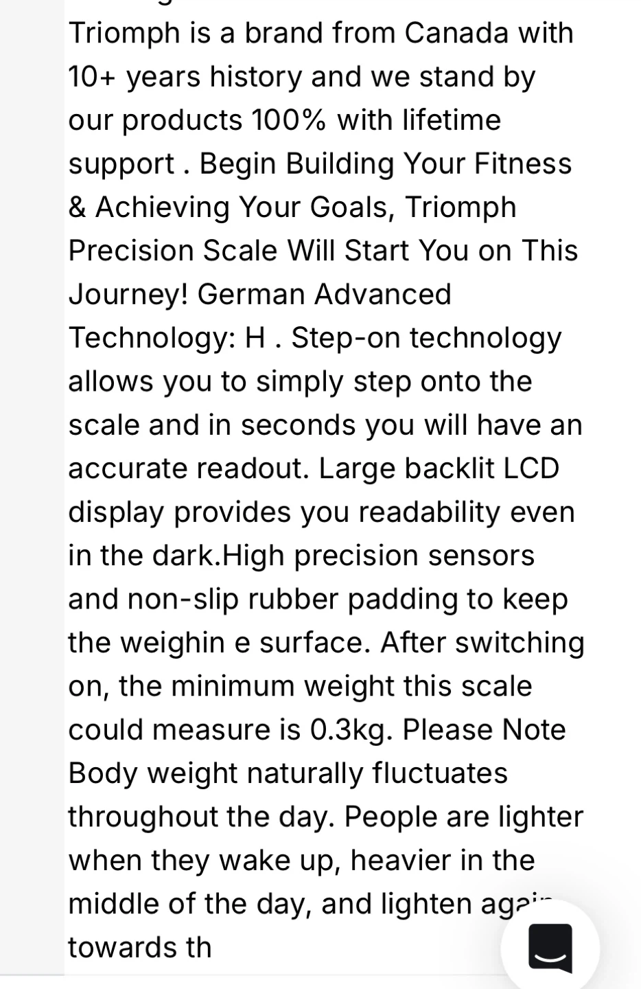 Triomph Electronic Personal Scale - photo 3