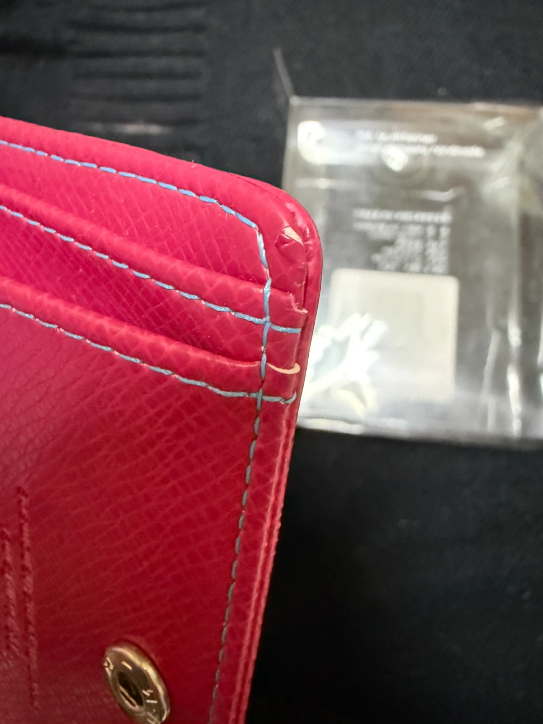 Magenta and blue wallet with fish reef design - photo 5