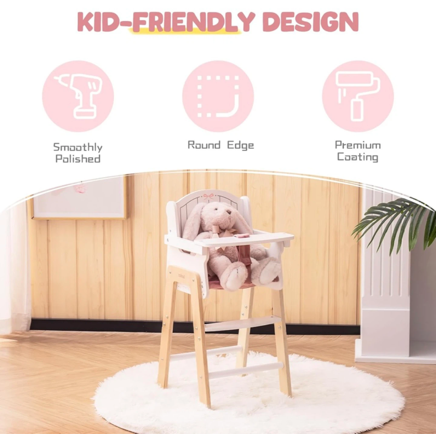 New Robud Wooden Doll Highchair - photo 5