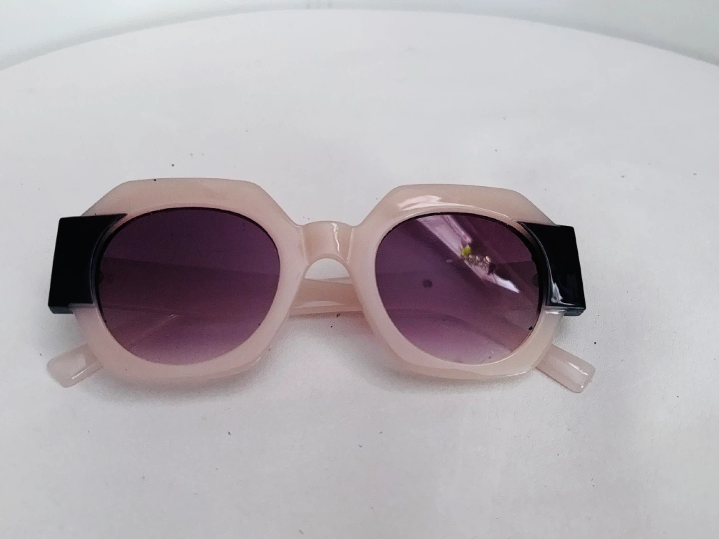 Light Pink Oversized Sunglasses