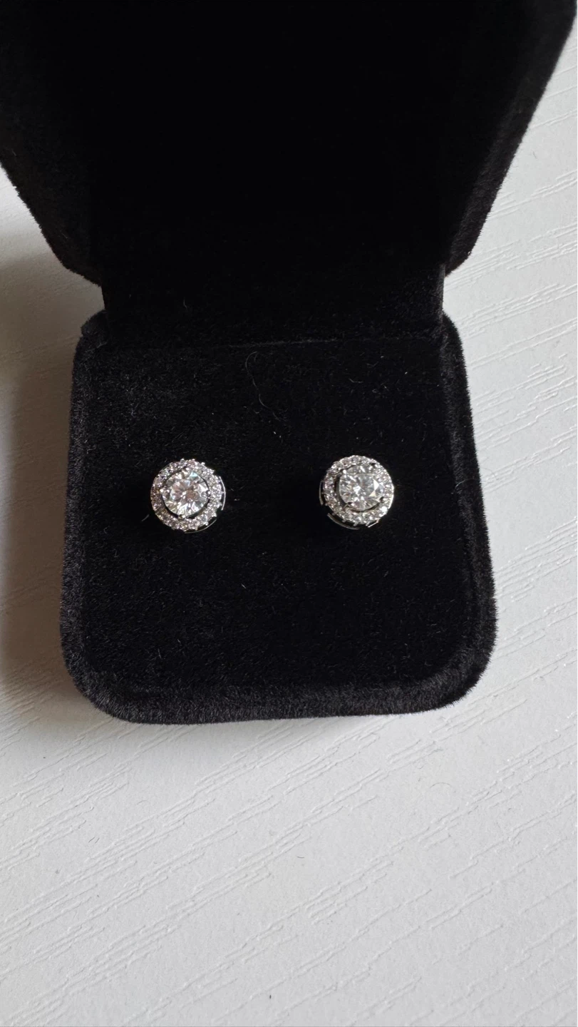 Boucles d'oreilles moissanite vvs1 - photo 2