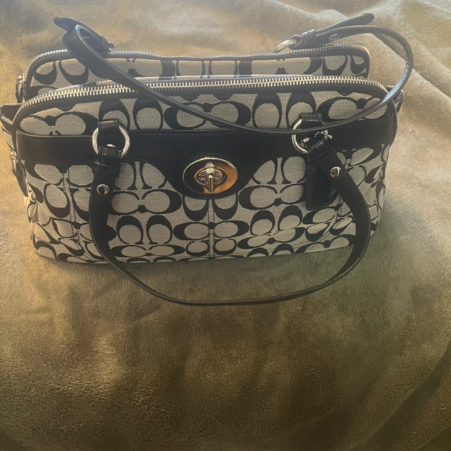 Coach Monogram Shoulder Bag
