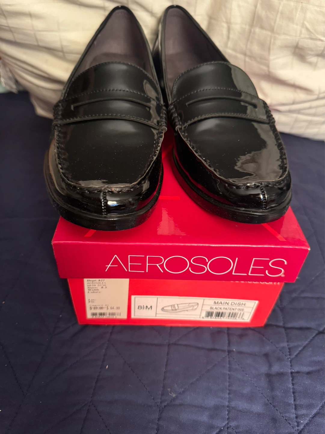 Aerosoles Black Patent Loafers - photo 2