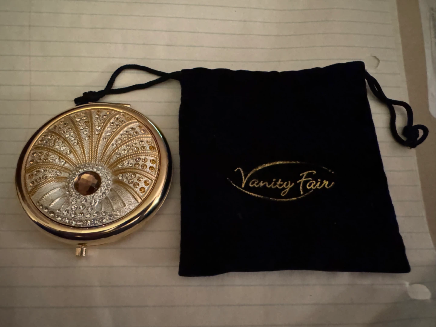 Vanity Fair Compact Mirror with Pouch