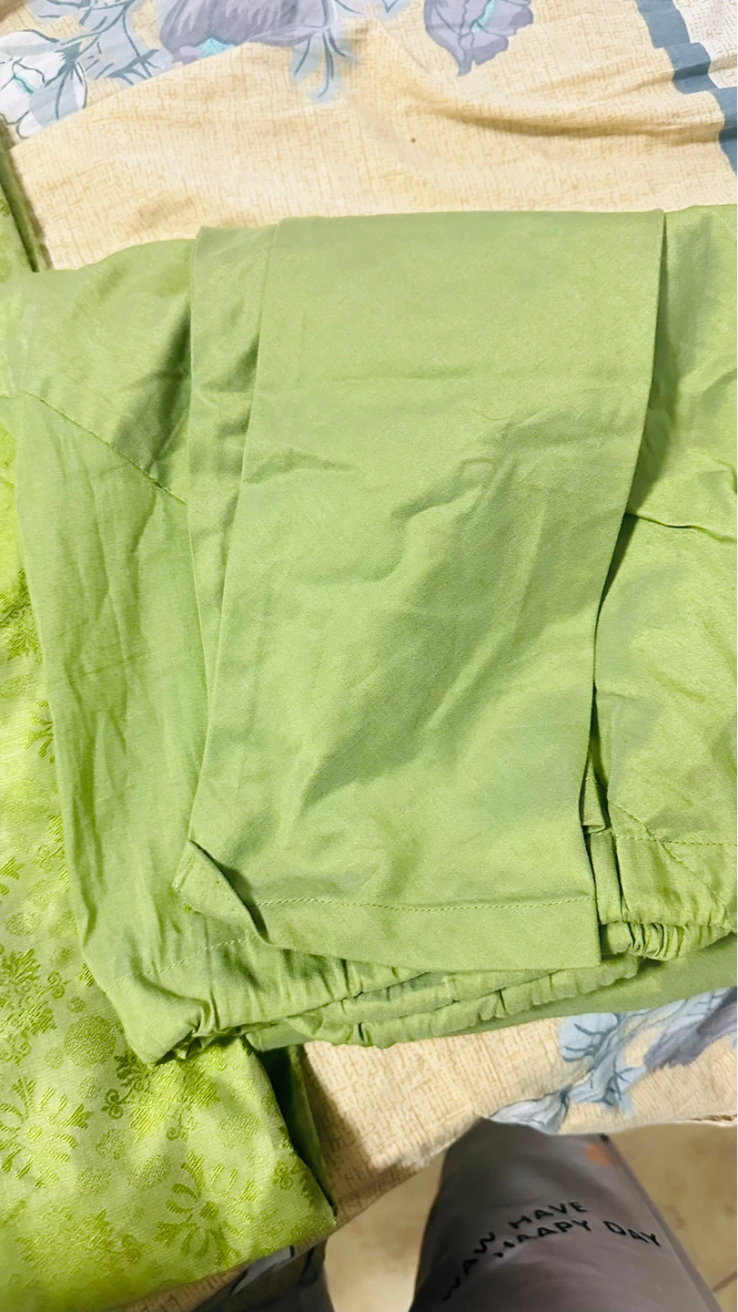 Lime Green Kurta and Pants Set - photo 2