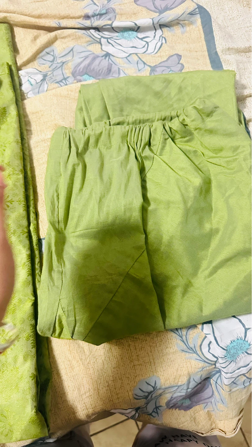 Lime Green Kurta and Pants Set - photo 4