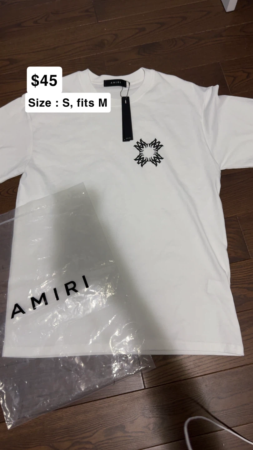 AMIRI White Graphic T-Shirt Size S (fits M)