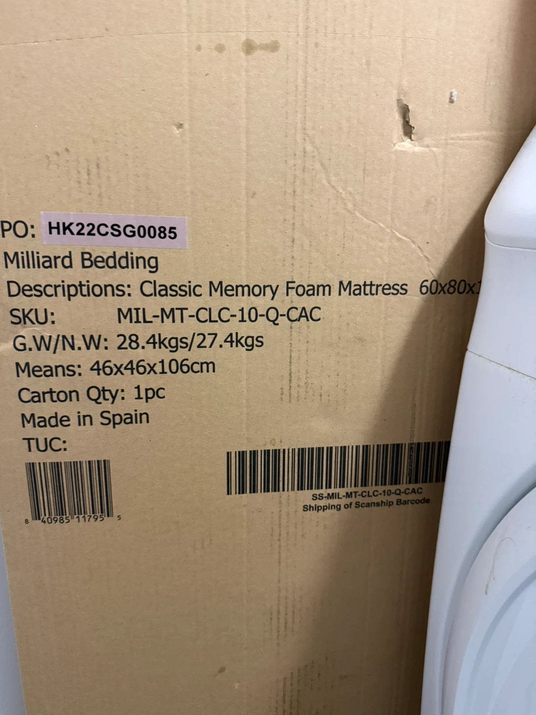 Milliard Classic Memory Foam Mattress