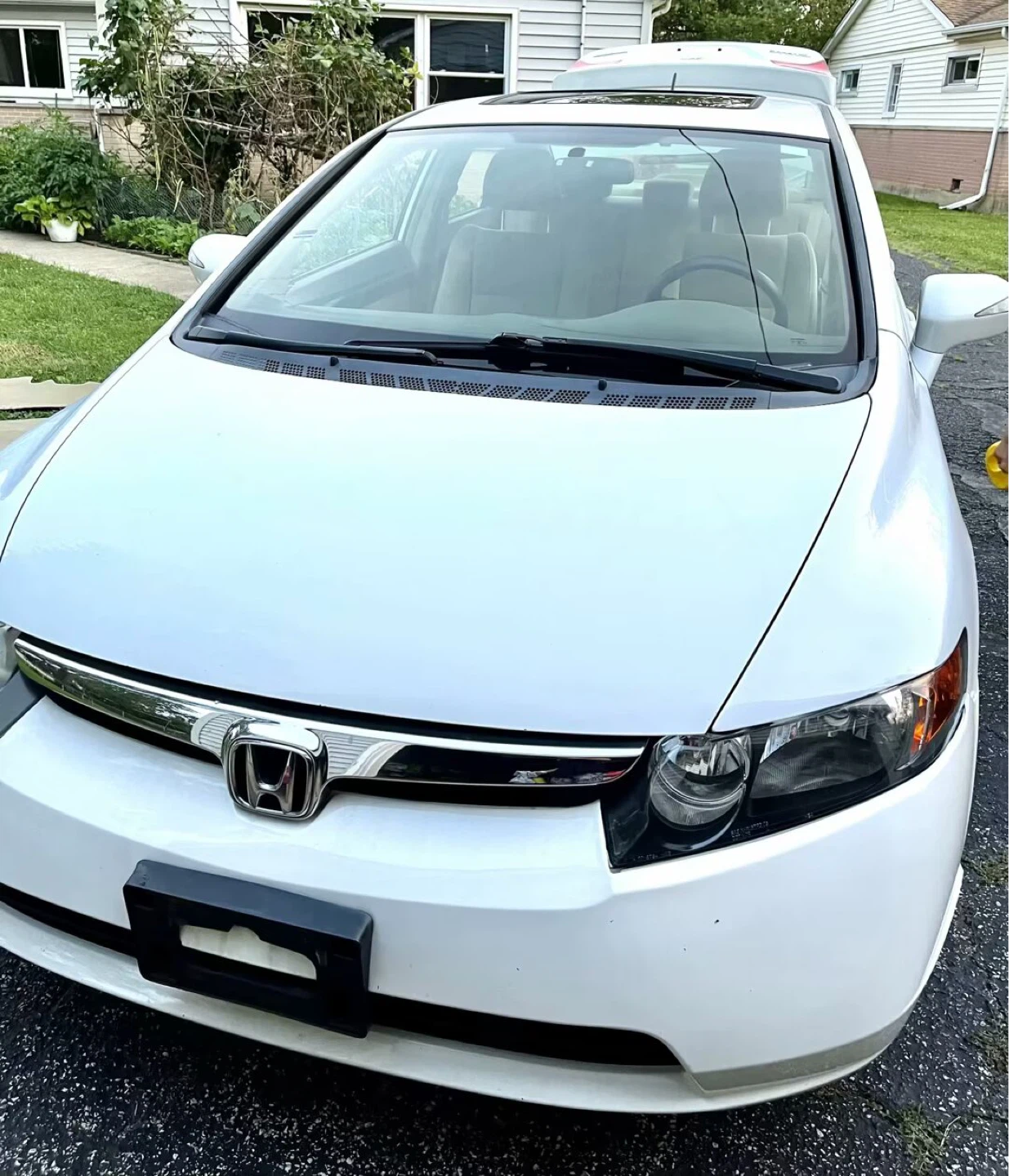 White Honda Civic Sedan