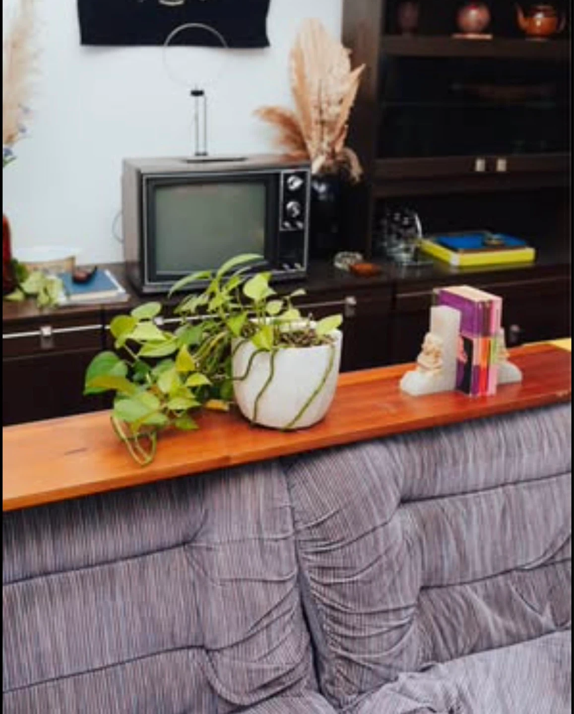 Long Vintage Teak Floating Shelves | 60” Wall Shelves - photo 4