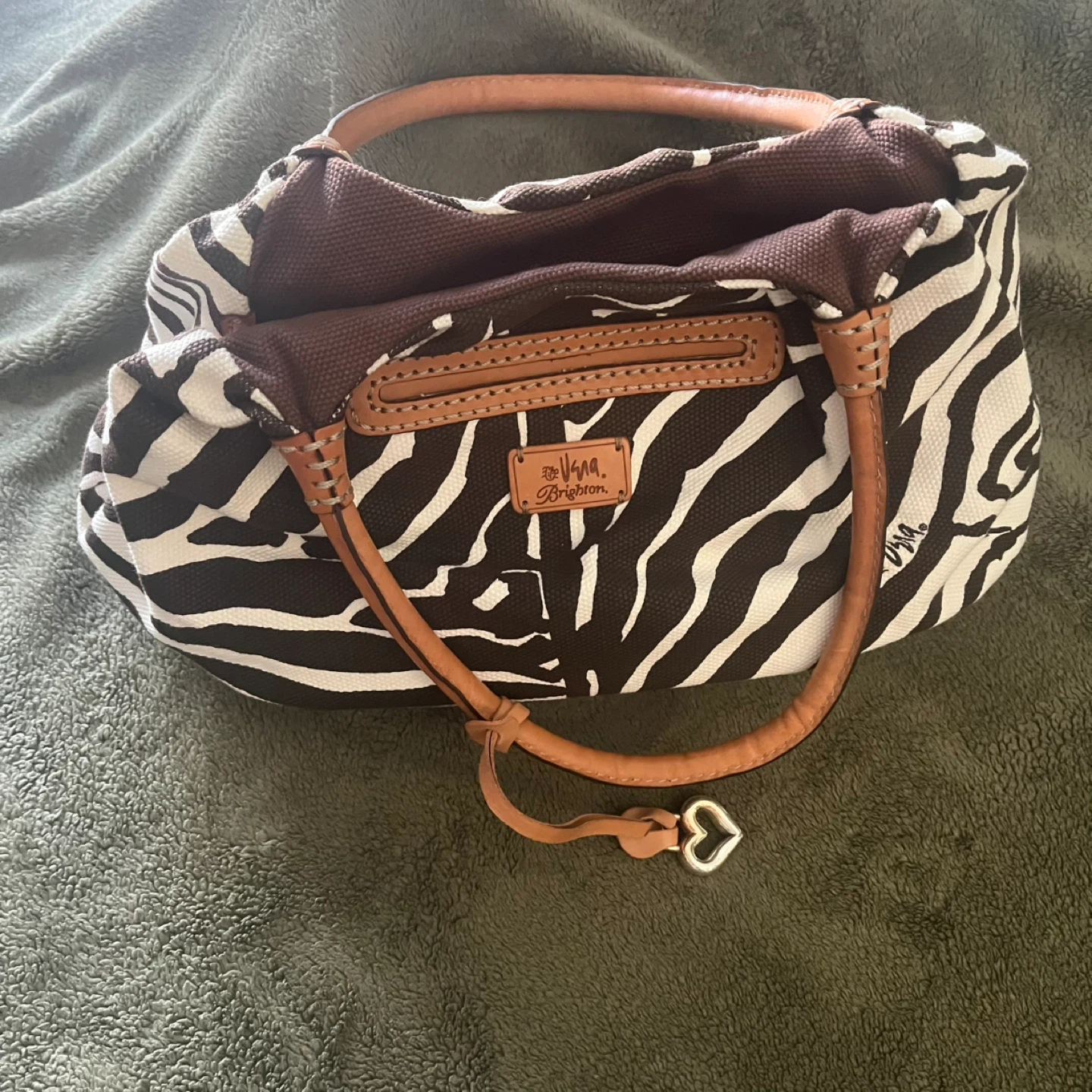 Brighton Zebra Print Satchel Handbag - photo 2