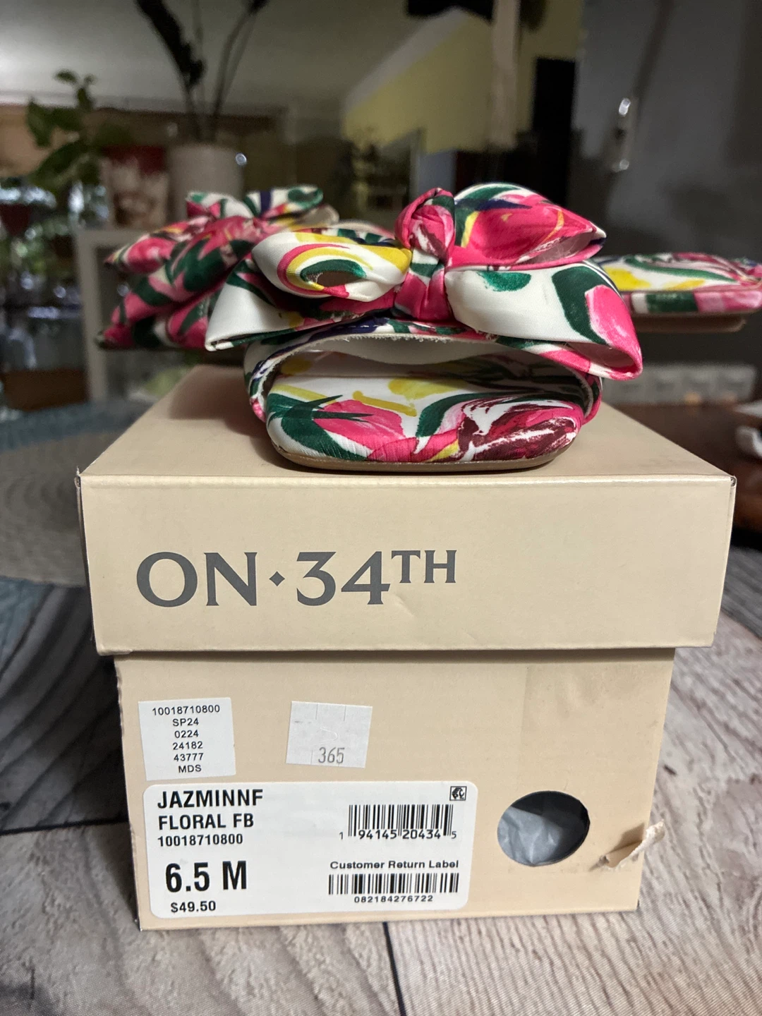 ON 34TH Jazminnf Floral Slide Sandals - photo 2