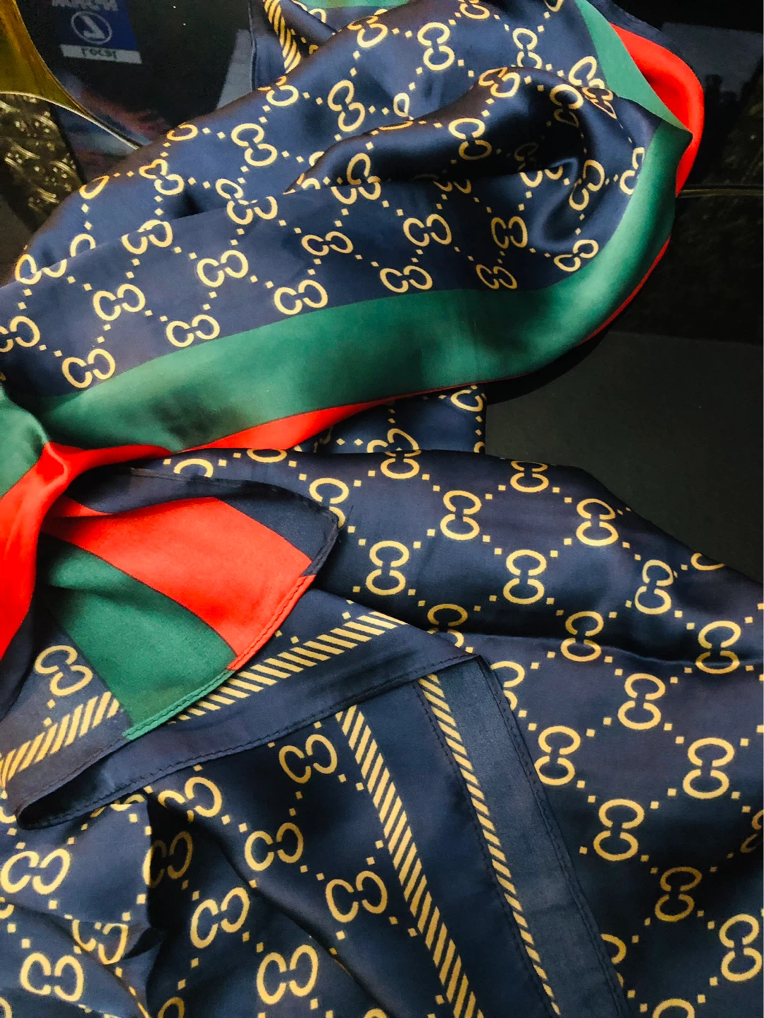 Real silk Classic Scarf Gucci Italy 2x1m - photo 3