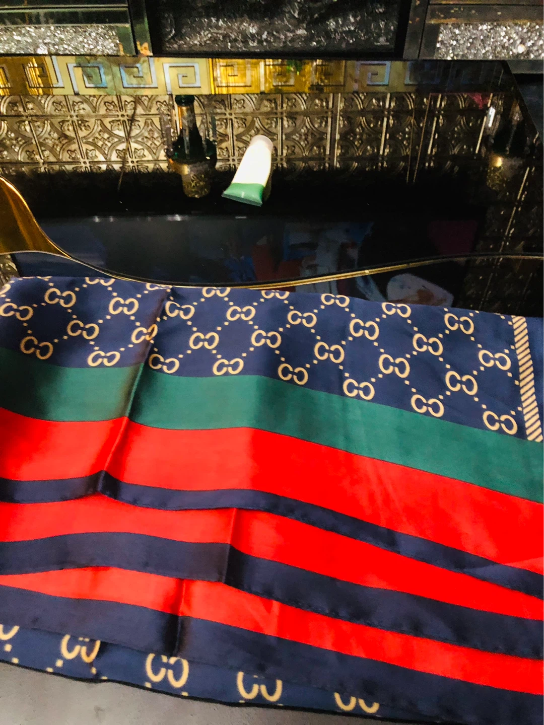 Real silk Classic Scarf Gucci Italy 2x1m - photo 2