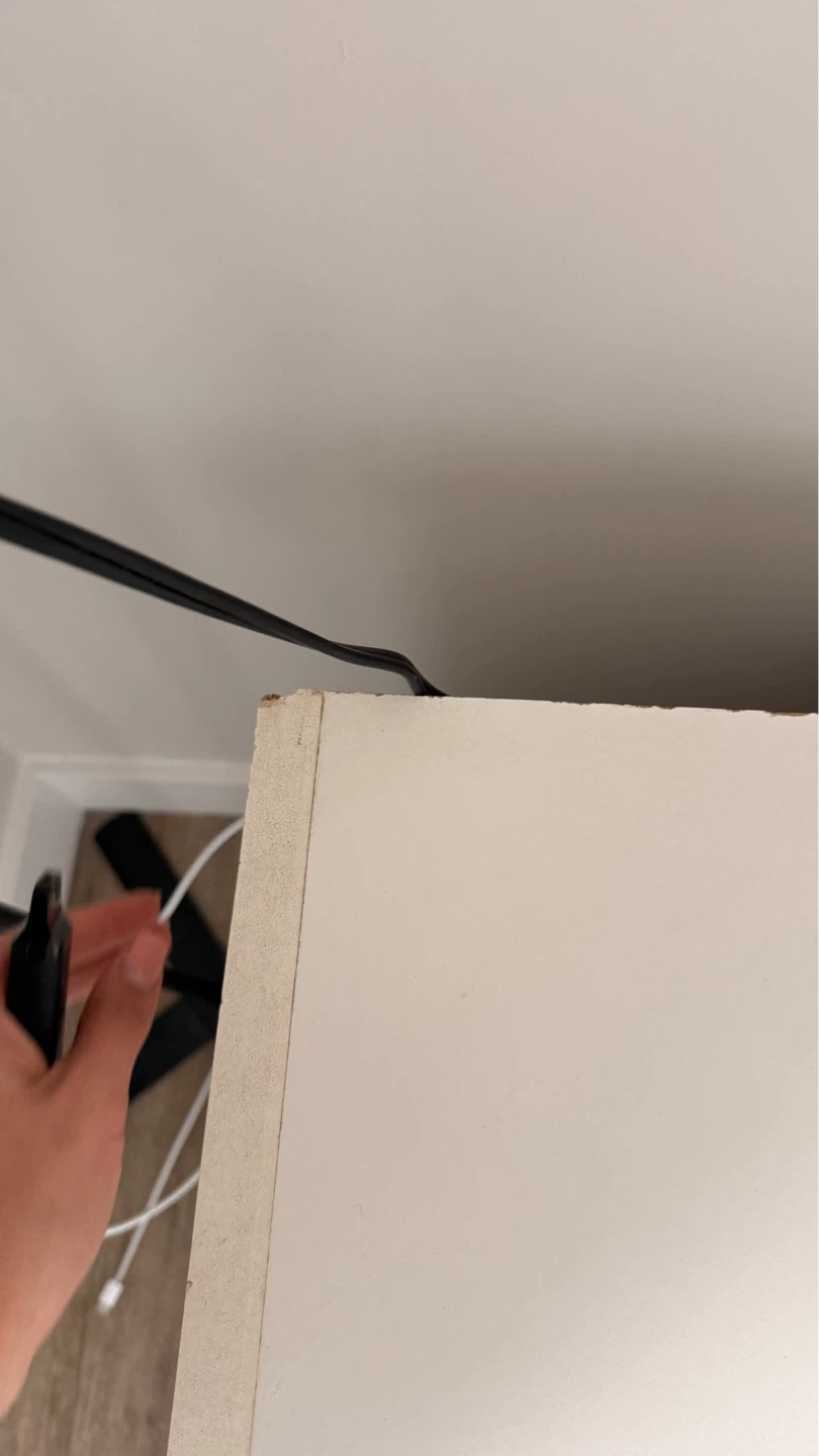 White Nightstand Shelf - photo 2