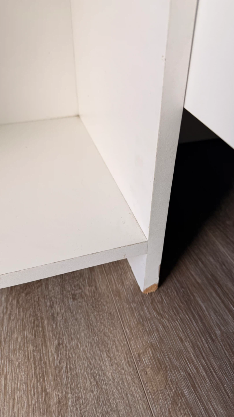 White Nightstand Shelf - photo 4