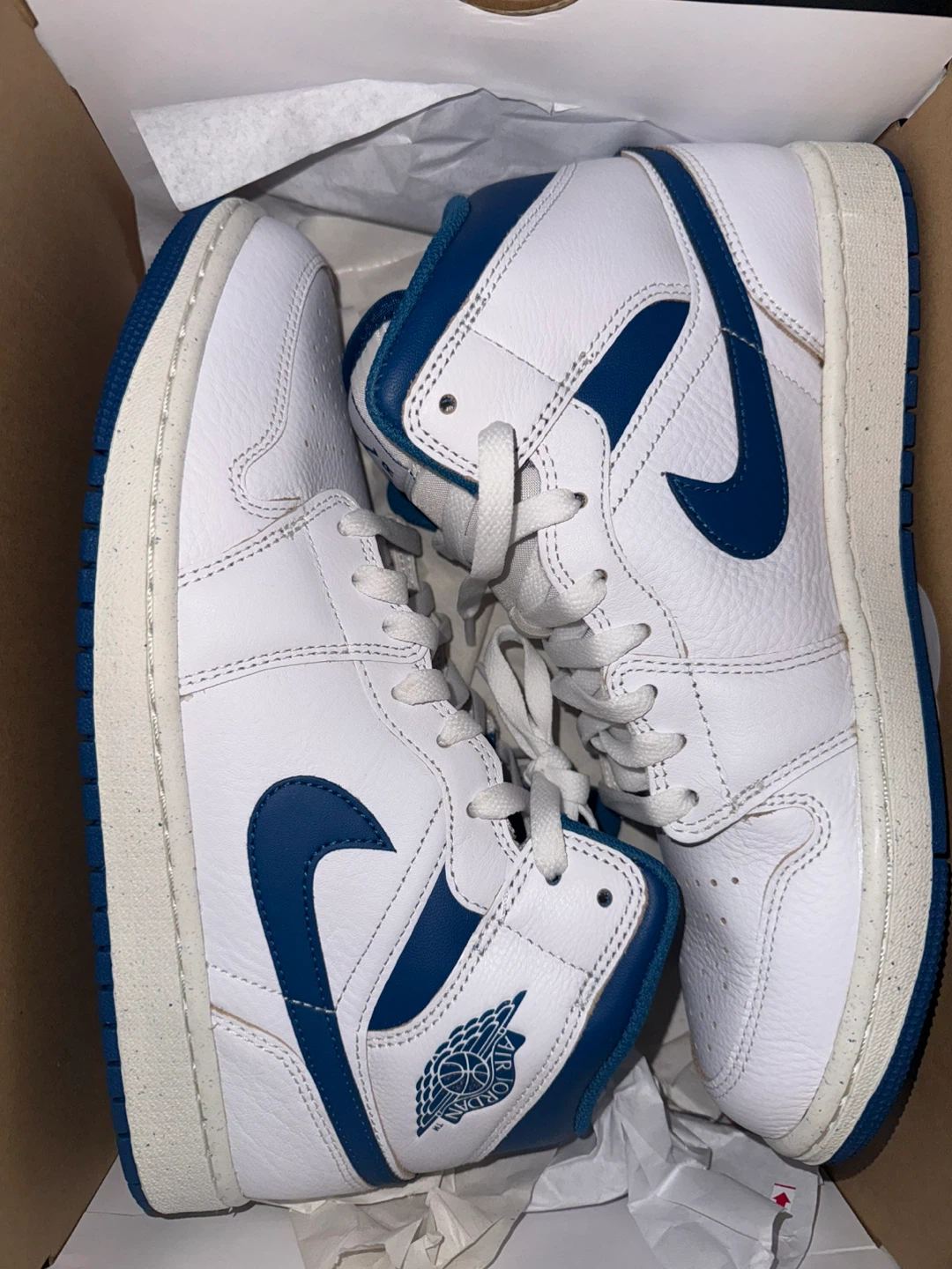 Jordan 1 Mid SE Industrial Blue Size 9.5 With Box - photo 2