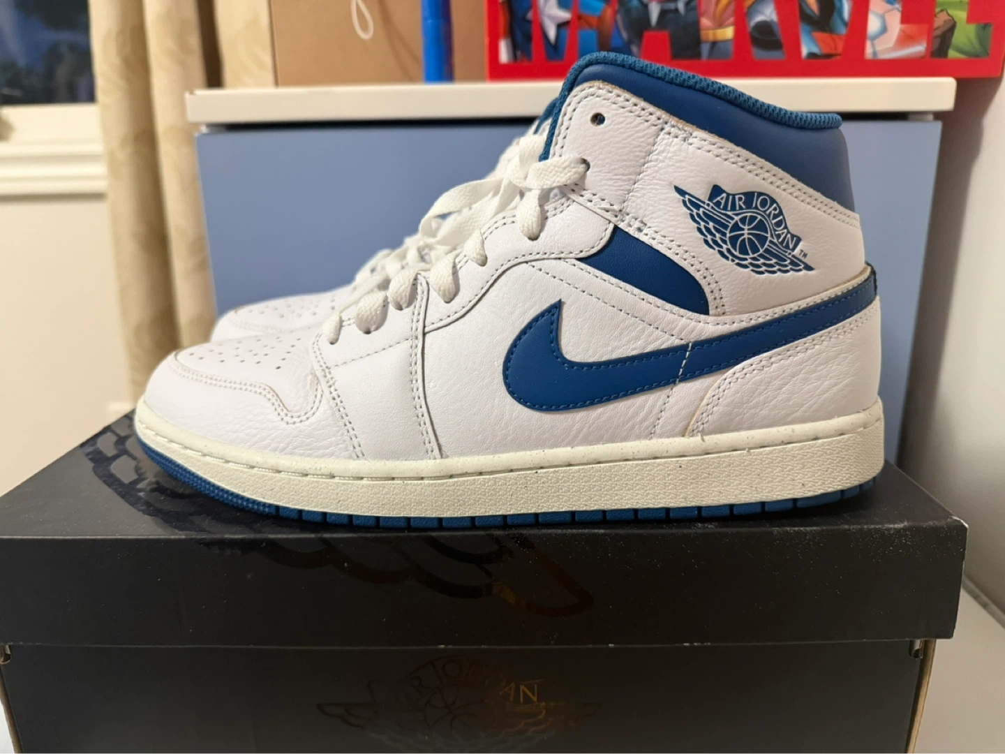 Jordan 1 Mid SE Industrial Blue Size 9.5 With Box - photo 5