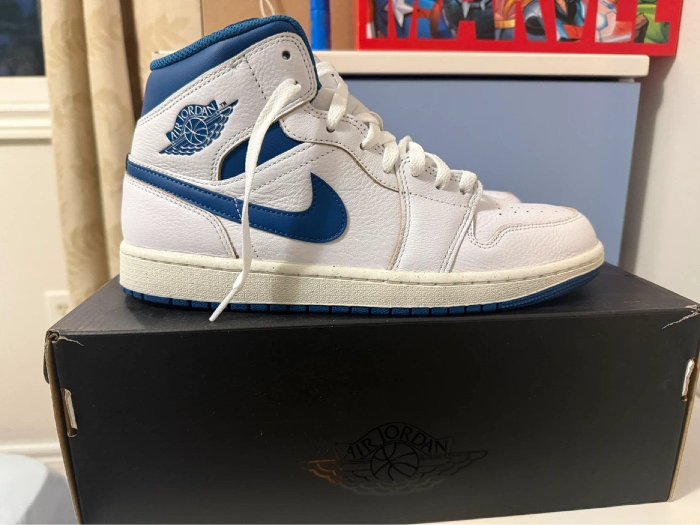 Jordan 1 Mid SE Industrial Blue Size 9.5 With Box - photo 4
